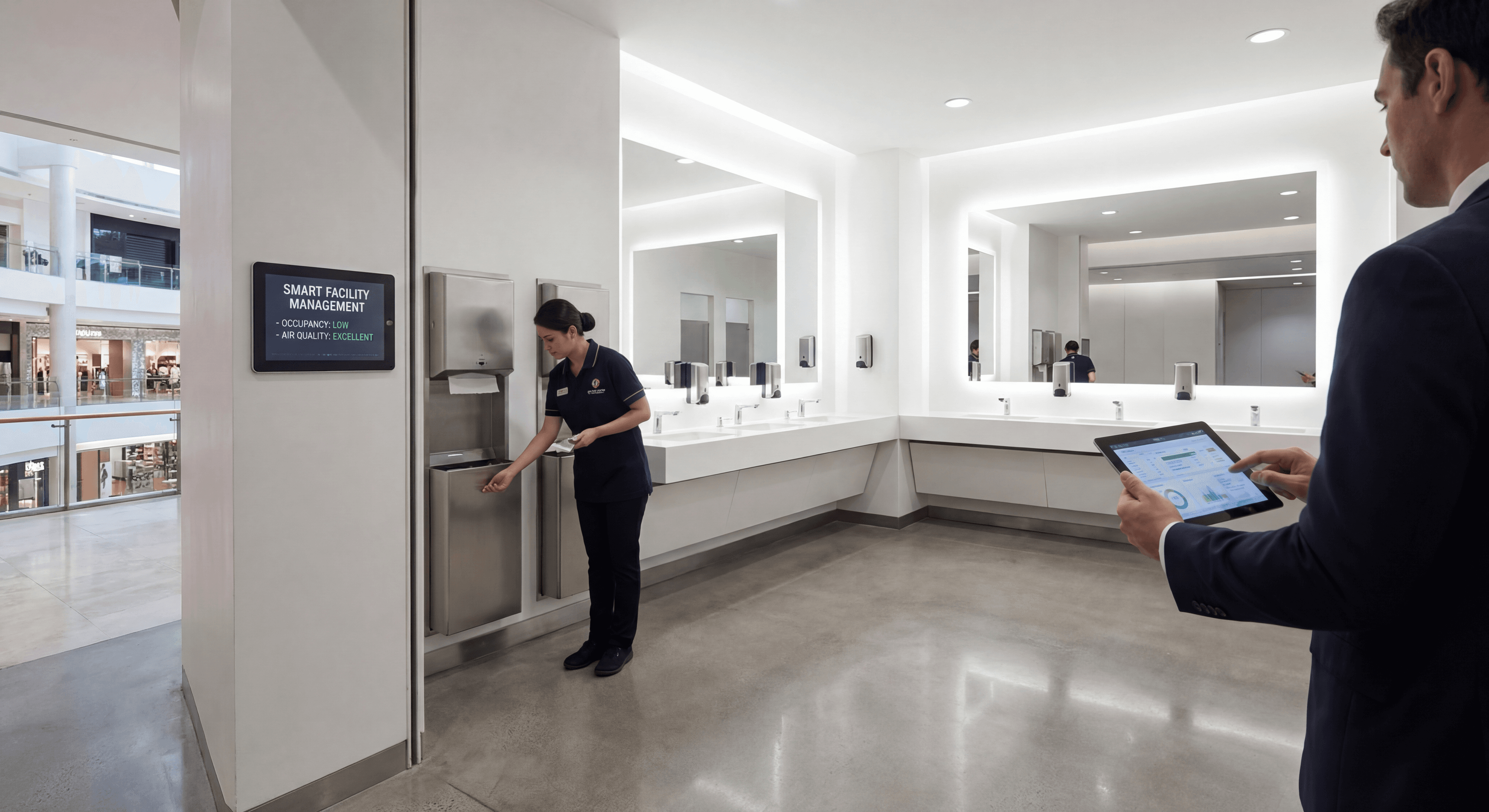 Smart Restroom ROI: How a Shopping Mall Cut Maintenance Costs by 35%
